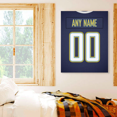 Los Angeles Jersey Custom Canvas Print Wall Art for Boy Girl Men Women Football Personalized Canvas Art